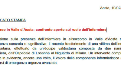 Elisoccorso in Valle d’Aosta: confronto aperto sul ruolo dell’infermiere